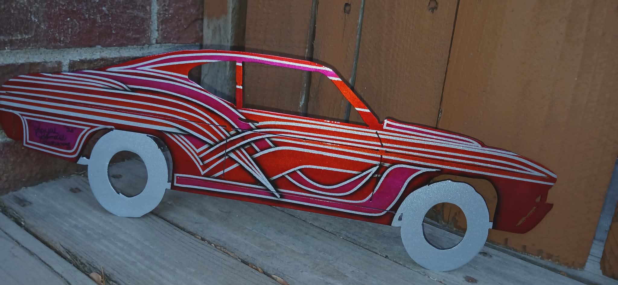 Lowrider Silhouette Cutout