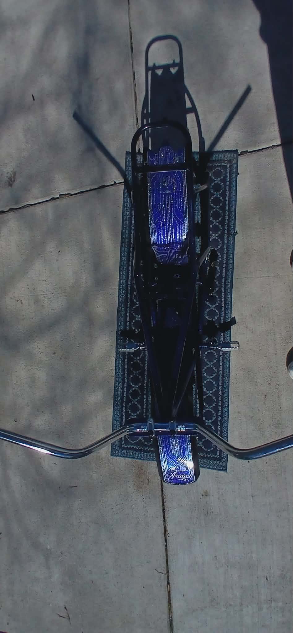 Custom Lowrider Bicycle - Candy Blue Top