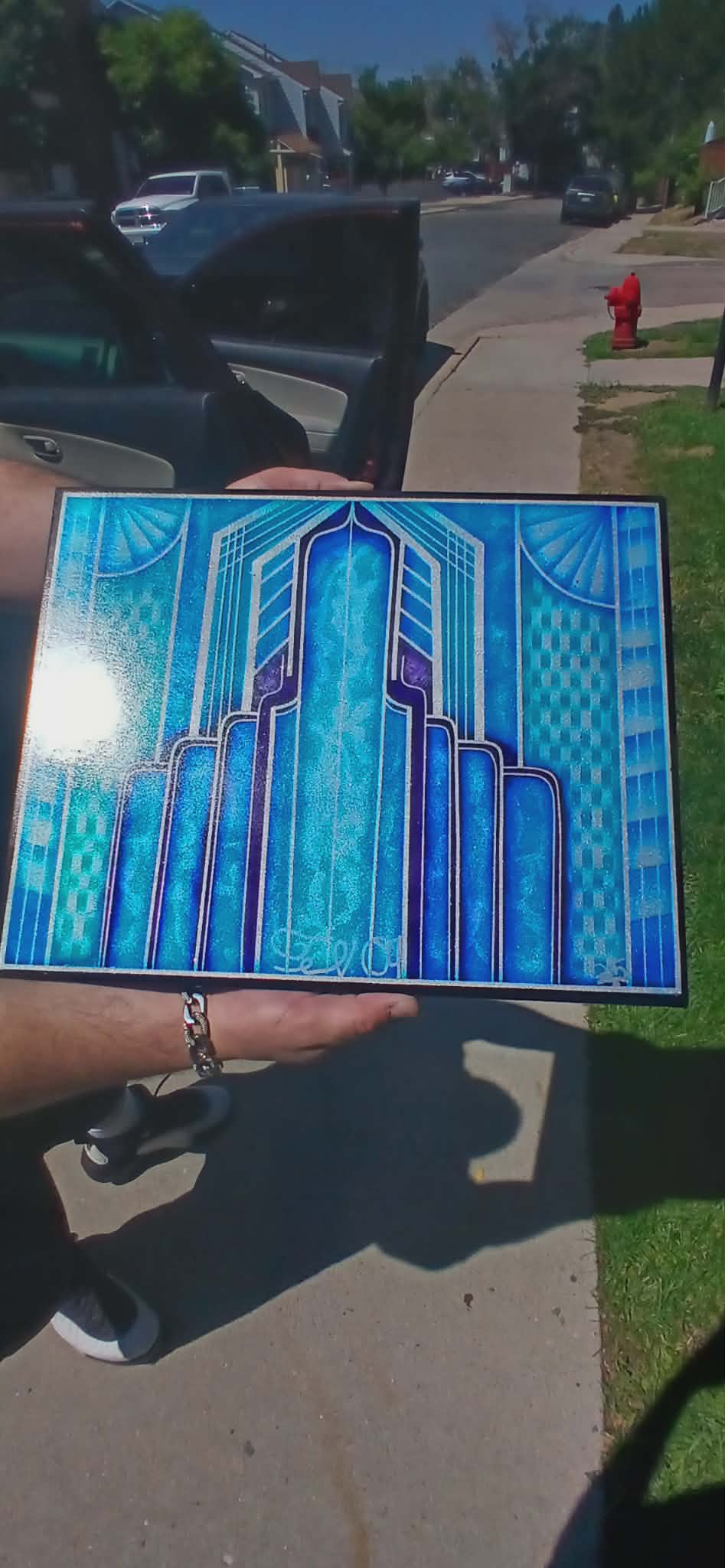 Blue Cathedral Panel - Outdoor